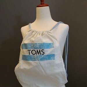 TOMS Backpack Fabric Lightweight with Strap Drawstrings